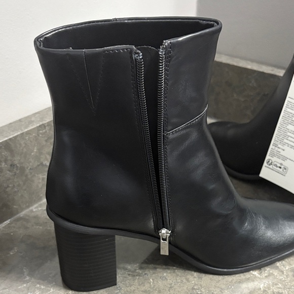 Black Leather Ankle Boots - Picture 11 of 13